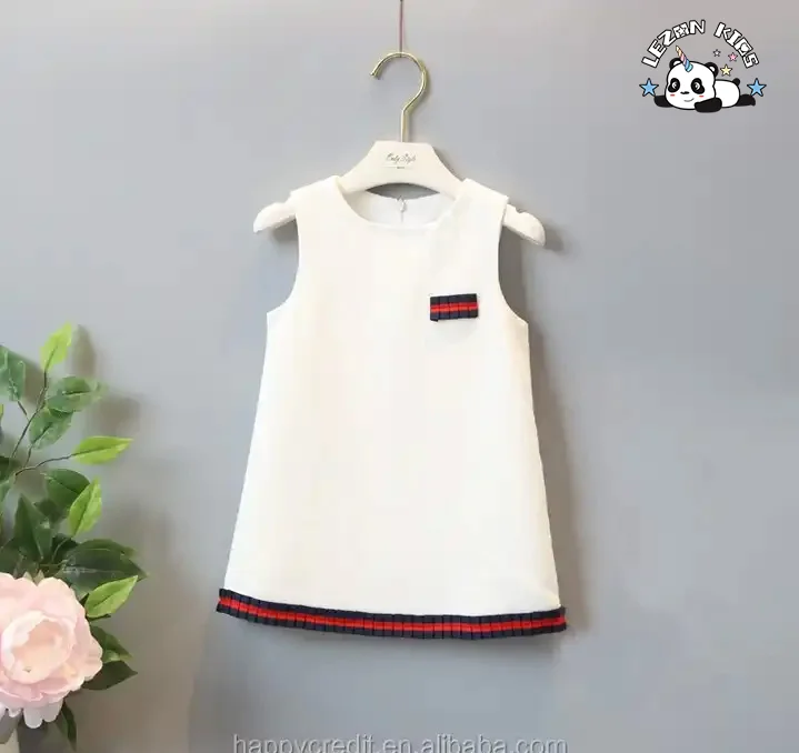 LEZONKIDS - One-Piece Kids Suit Design Sleeveless Dress Coat 2-14 Years Western Style Fabric Clothes for Boys and Girls